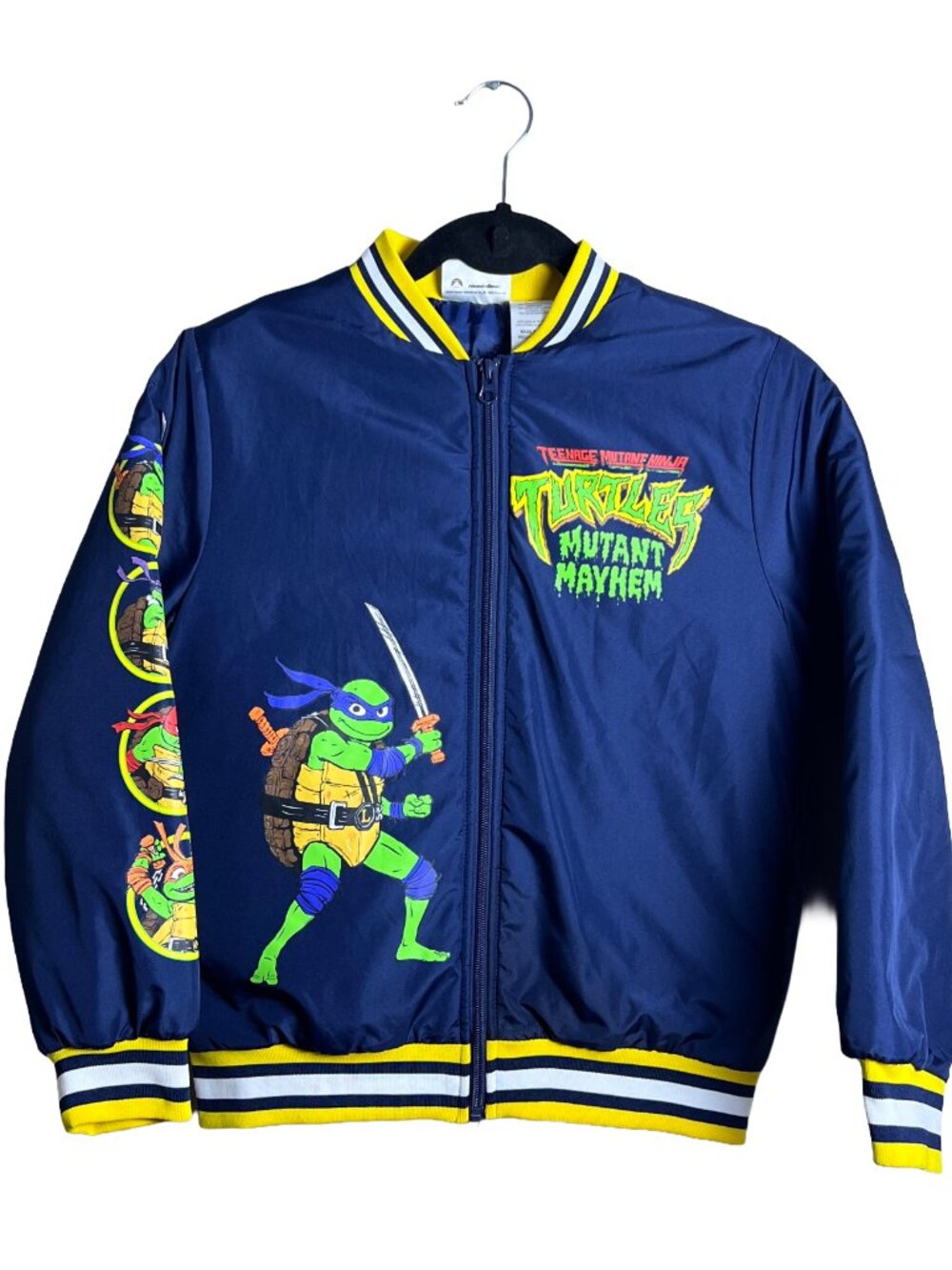 Nickelodeon TMNT Mutant Mayhem Bomber Jacket Navy
